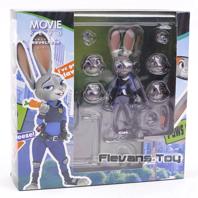 Revo фильм серии Judy Хопс из Зверополиса Revoltech ПВХ фигурку Коллекционная модель игрушки