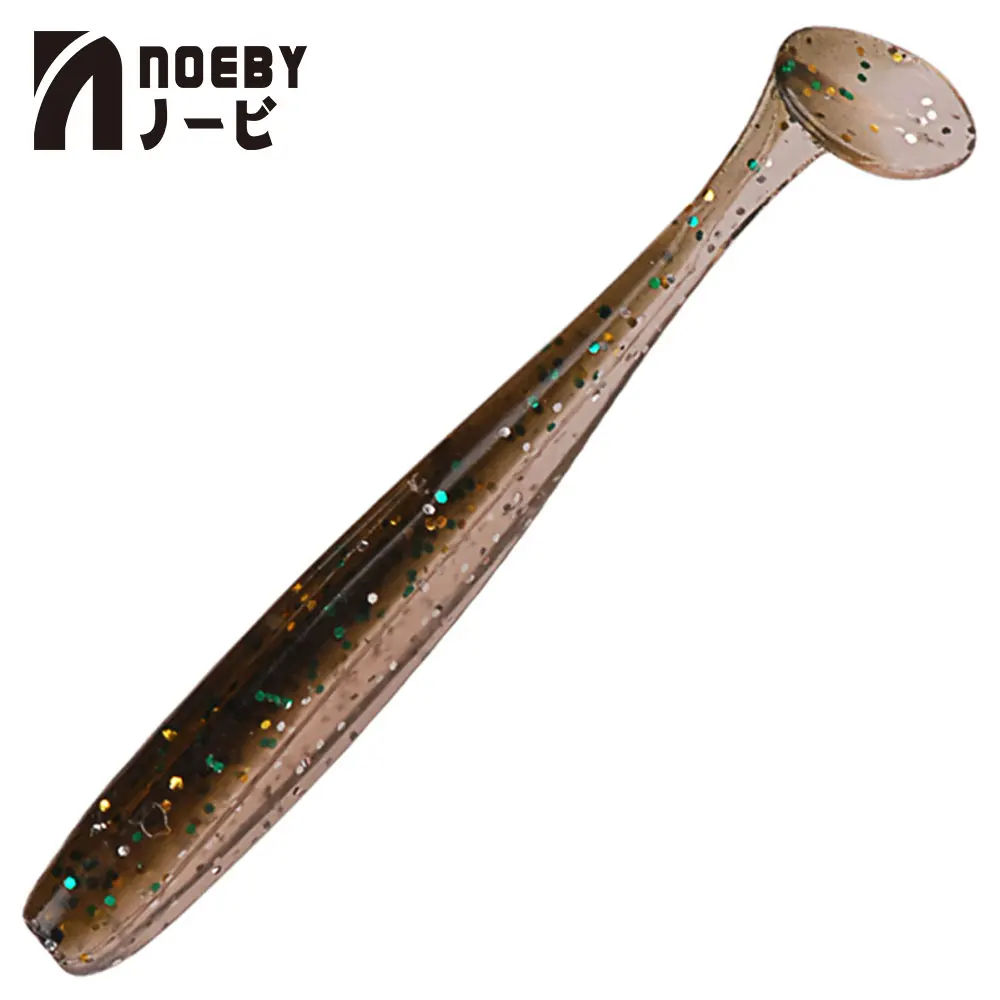 6 шт./лот NOEBY Рыбалка мягкие приманки S3118 5/7/10 см Т хвост искусственные черви 10 Цвета