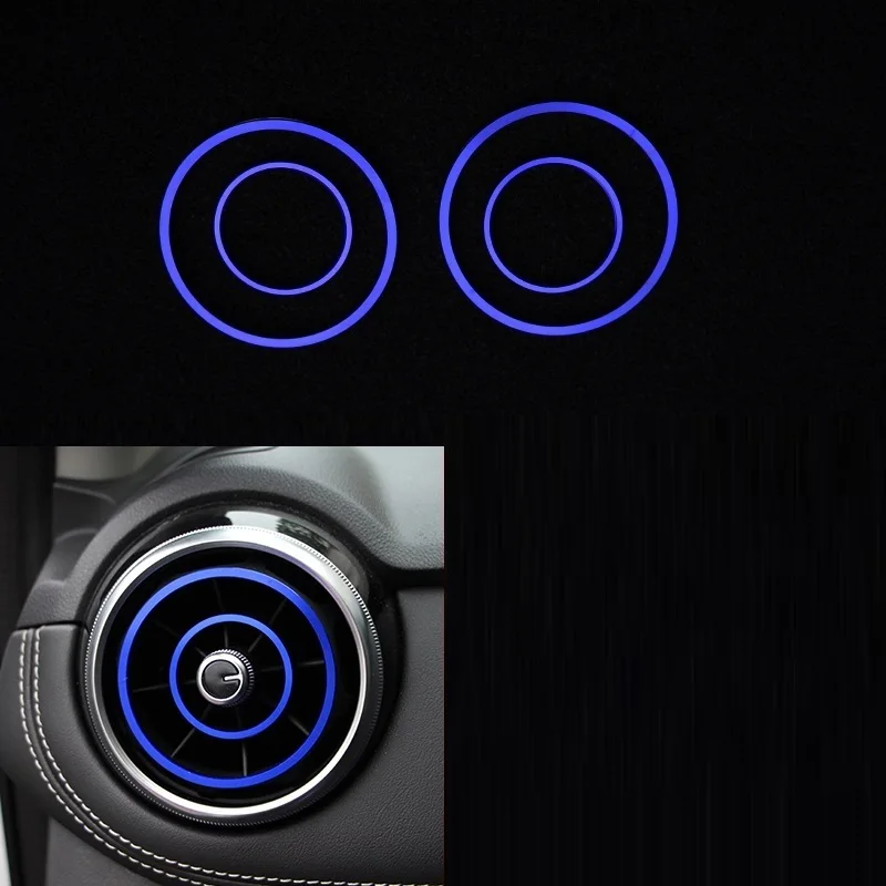 

Air Conditioner Interior Durable Automovil Auto Chromium Accessory Decoration Parts Covers Bright 17 FOR Morris Garages MG GS