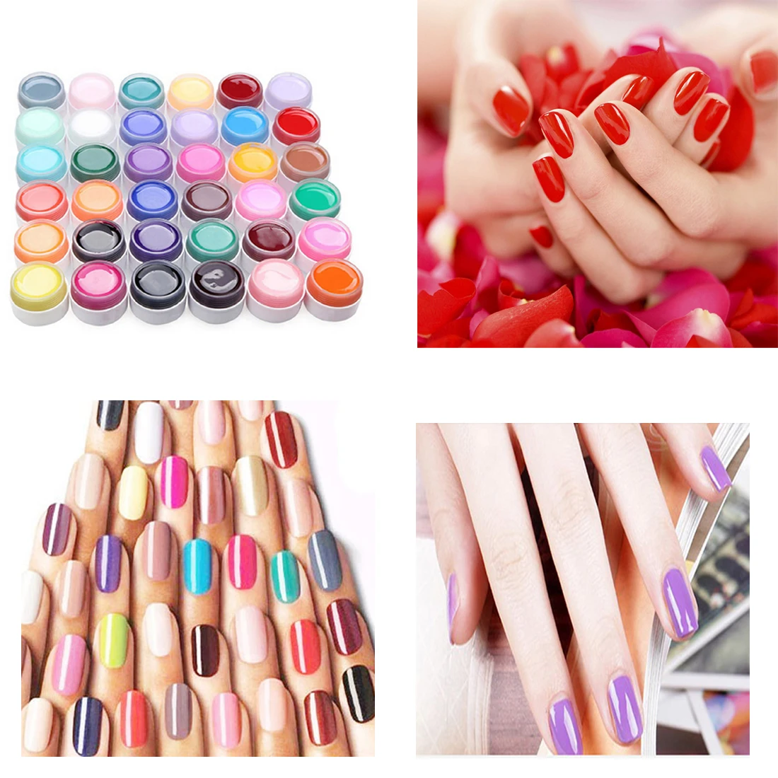 Fashion Pure Colors Gel Nail Polish UV Nail Art DIY Decoration for Nail