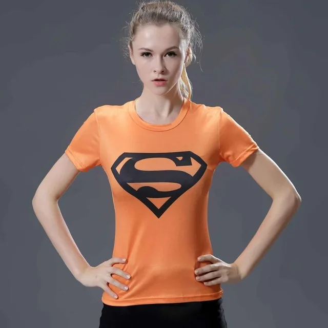 Женские футболки с 3D принтом Капитан Америка, компрессионная рубашка с коротким рукавом, косплей костюм для женщин, топы для женщин - Цвет: Синий