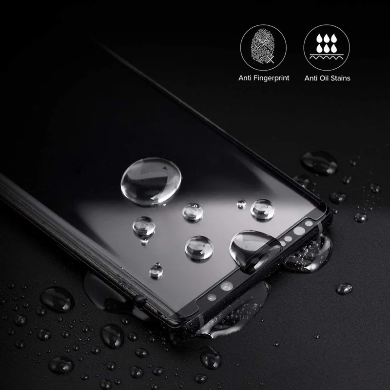 С уровнем твердости 9H Full Glue покрытие закаленное Стекло пленка для samsung Galaxy Note 8 9 S8 S9 плюс ультра тонкий с округленными изогнутыми краями защитный Экран протектор