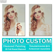 Фото на заказ, алмазная вышивка, сделай сам, 5D, индивидуальный заказ, полная алмазная живопись, вышивка крестиком, 3D, Алмазная мозаика, украшение, Рождество