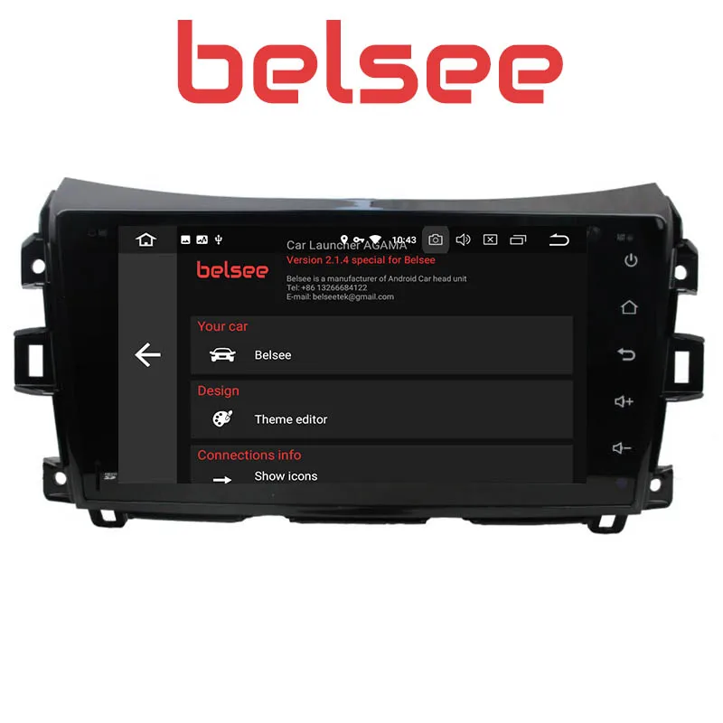Belsee для Nissan NP300 Navara 2014 2016 PX5 Восьмиядерный стерео Android 8 0 автомобильное радио GPS