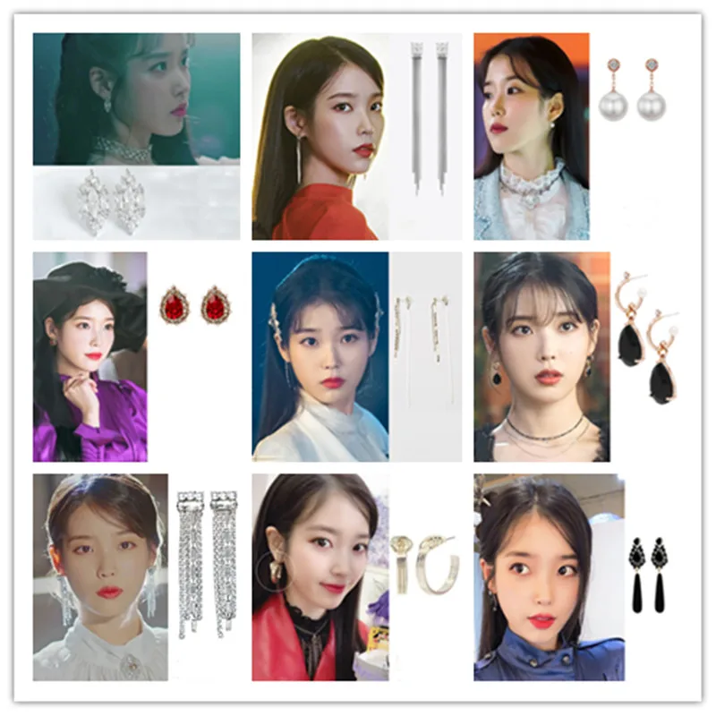 27styles 이지은 DEL отель Луна Иу 장만월Korean драм ТВ новичок серьга элегантное кольцо на