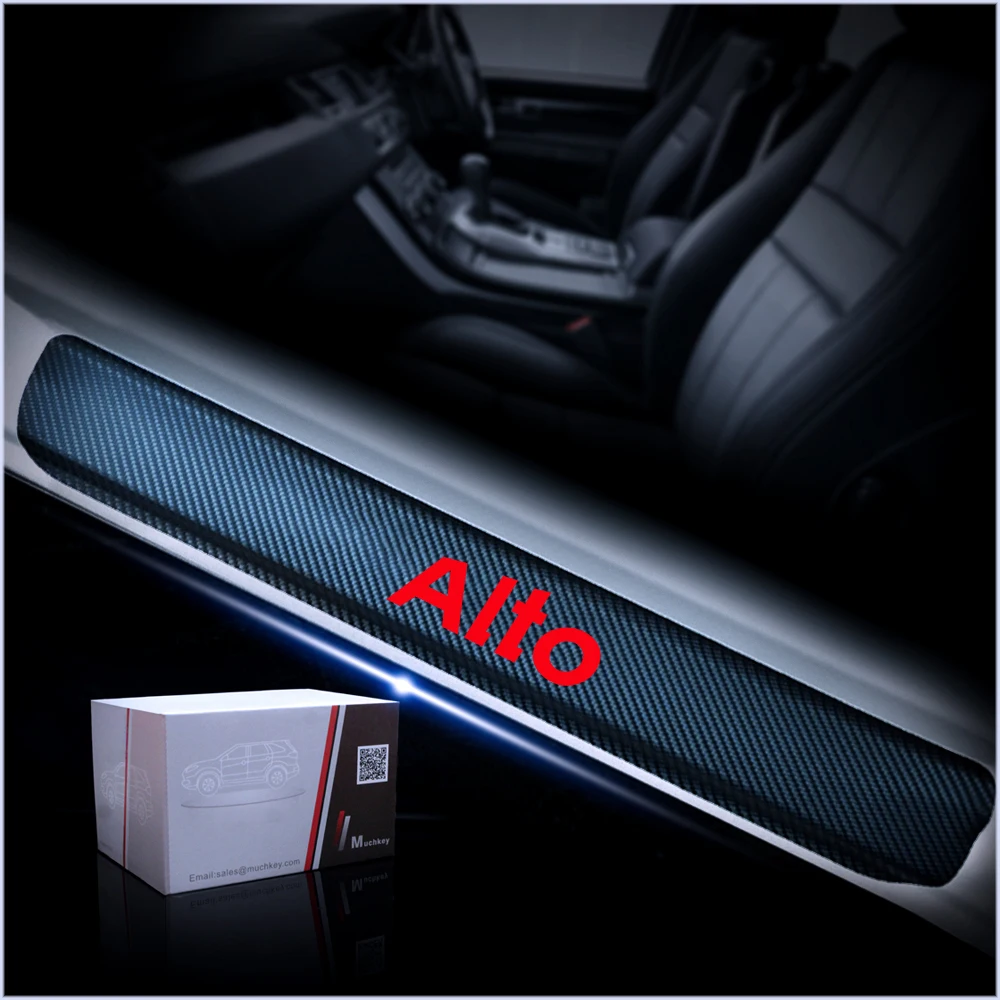 4D углеродного волокна виниловые декоративные наклейки для Suzuki Alto накладки на