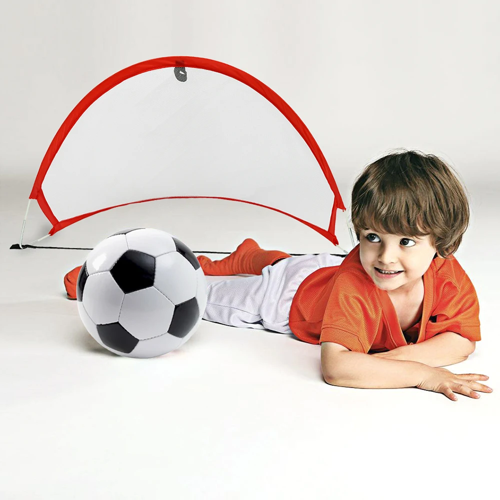 

MrY 1 Piece Foldable Football Net Goal Gate Extra-Sturdy Soccer Ball Practice Gate Children Students Soccer Goal Outdoor Sports