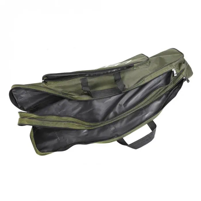 Fishing Pole Rod Reel Storage Bag Case Carrier Tool Oxford Foldable Tackle Shoulder Strap&T8