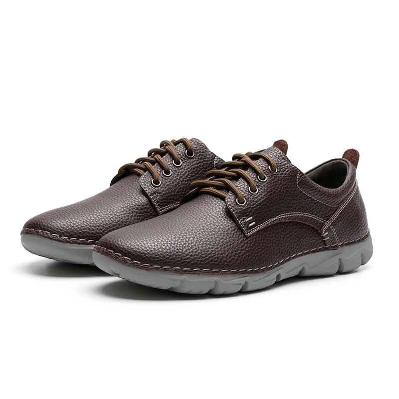 La Main Appartements Respirant À Casual 45 En Vache Split Conception Des De Darkblue Mode Chaussures Cuir 40 Lingge brown Hommes 2018 6qptwqzO