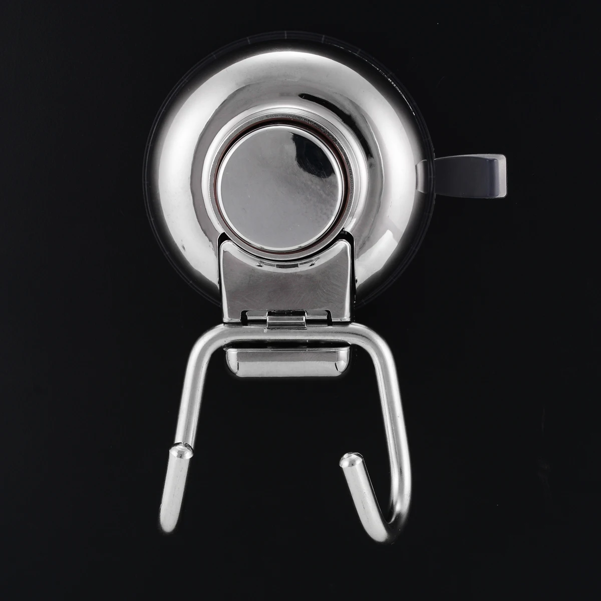Stainless Steel Removable Vacuum Suction Cup Hook Swivel Double Wall Hook Bathroom Kitchen Holder Hanger for Towel Robe