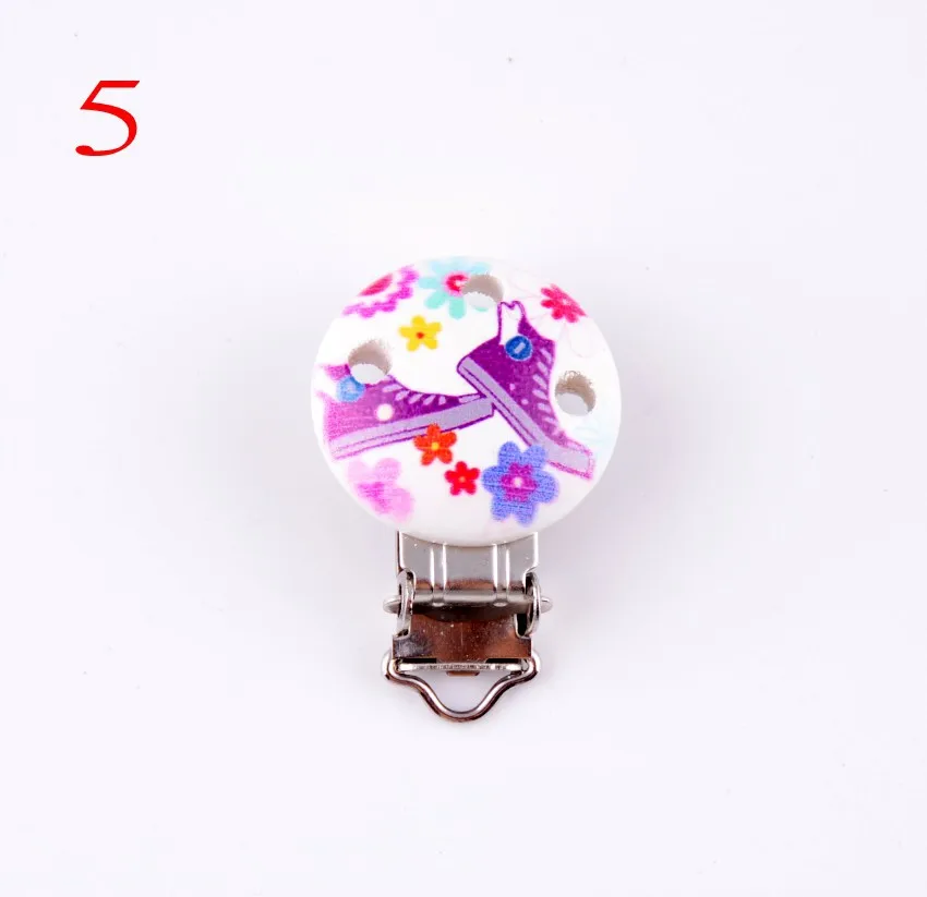 1Pcs(5 Colors Can Choose)Metal Shoes Suspender Trousers Pacifier Clips With Plastic Wood Craft Sewing Tool 45x30mm D2992-5 | Дом и сад