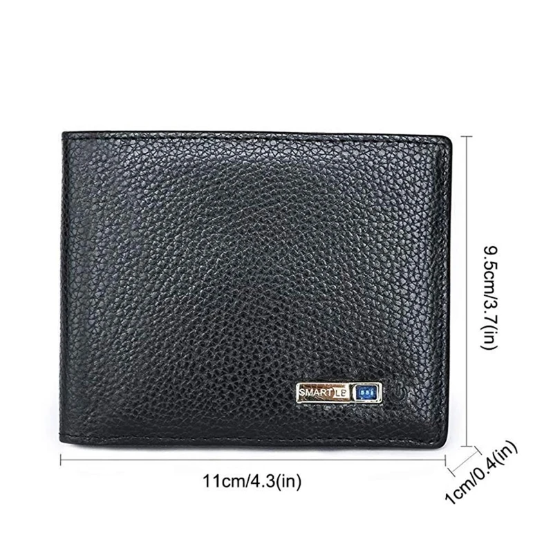 

Men Wallets Men's Smart Wallet Genuine Leather Material Bluetooth Alarm Tracker Anti-Lost/theft Safe Small Purse