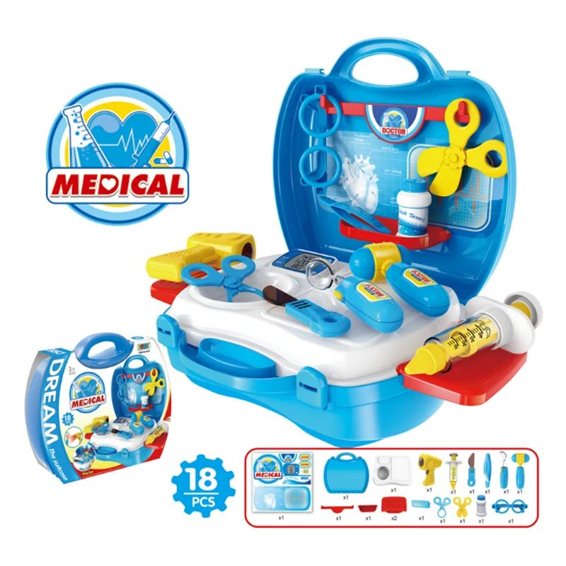 Классические игрушки Дети ролевые игры Детский Набор доктора набор моделирование больница ребенок Медицинский Набор доктор игрушки подарок для детей