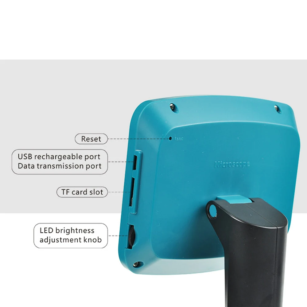 Новый 800X цифровой микроскоп с ЖК дисплеем 4 3 дюймов USB HD O светодиодный