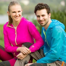 Наружная куртка пара быстросохнущая Светоотражающая анти-УФ Водонепроницаемая ветровая защитная пленка Дождь ультра-тонкая кожа куртка Велоспорт Джерси