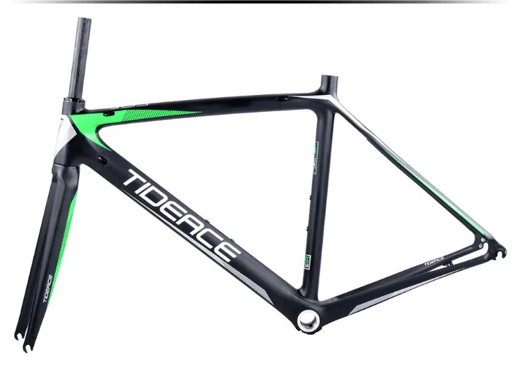 Cheap 2017-2018 Tideace aero Cadre Route Frameset Made in China Carbon Fiber Road Bike Frame Bicycle Frame 50/53/55cm 24