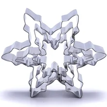 3 шт./компл. Снежинка Форма формочки для печенья Нержавеющая сталь снег форма для выпечки DIY Fondant(сахарная) Инструменты для украшения шоколадного торта