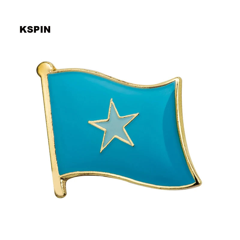 

Somalia Flag Badge Clips Button for Clothes Metal Kawaii Pins in Brooches KS-0170