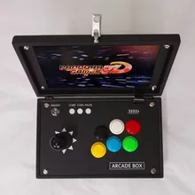 Портативный мини флип Аркады 3D боевые Pandora игры 2448 ретро ностальгические игровой консоли с 10 дюймов HD ЖК-дисплей экран TF карты expans