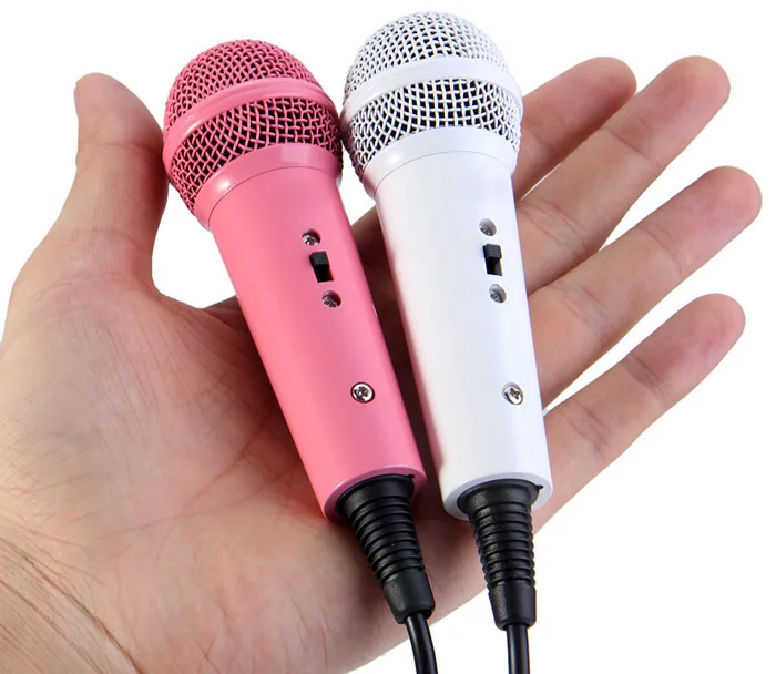 Mini Handheld Wired Condenser Microphone with Single Directivity 3.5mm Plug for UC QQ YY QT IS Cellphones PC Home KTV