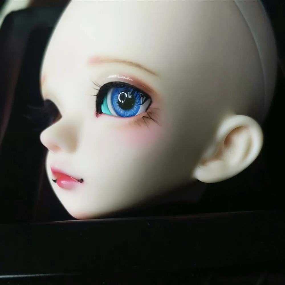 Кукла Bjd с глазами синего и красного цвета 1/4 1/3 /6 1/8 BJD/SD аксессуары для sd msd 10 мм 12 14