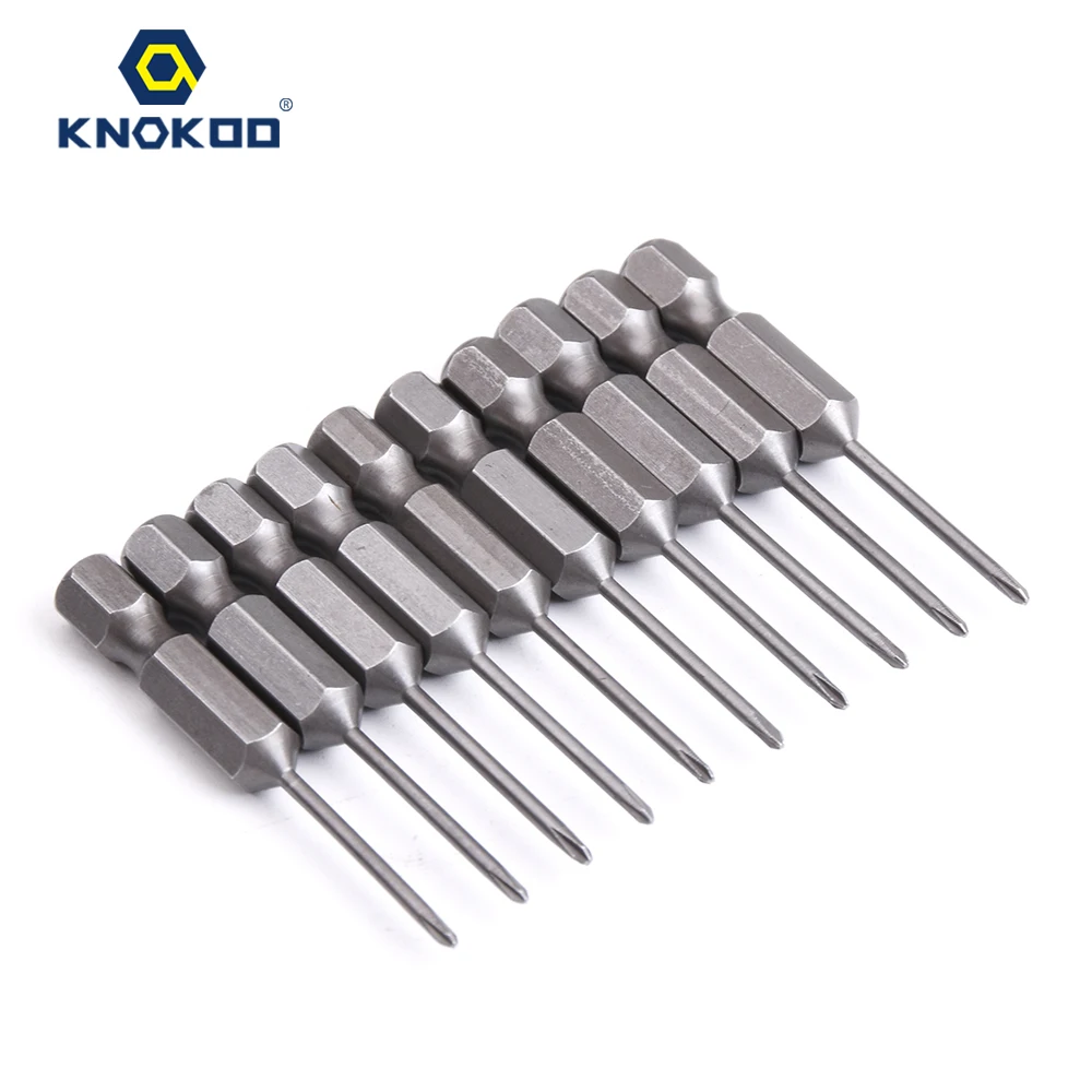 

KNOKOO H4 Shank Type Phillips Head Screwdriver Drill Bit 40MM And 60MM Screw Driver Bits 10pcs/lot