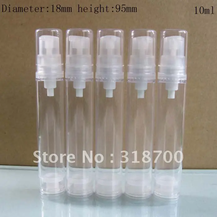 10ml Airless Plastic bottle,pump,vacuum,lotion bottle,cosmetic and packagingin Refillable