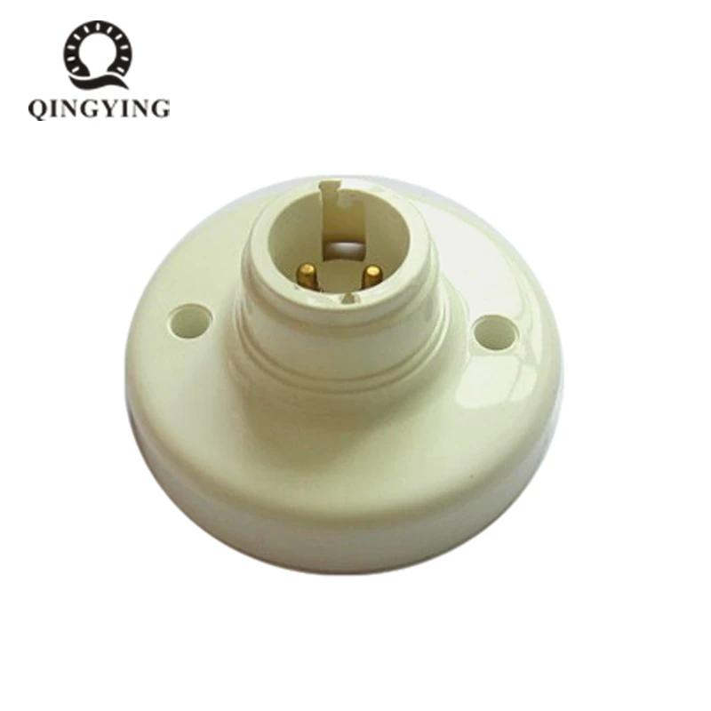 

B22 Lamp Holder 78mm diameter LED Bulb Socket Bases White Fireproof Lamp Holder Converters
