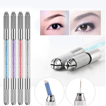 

1PCS 4 Colors Rhinestone Eyebrow Tattoo Pen Microblading Pen Tattoo Machine for Permanent Makeup Eyebrow Tattoo