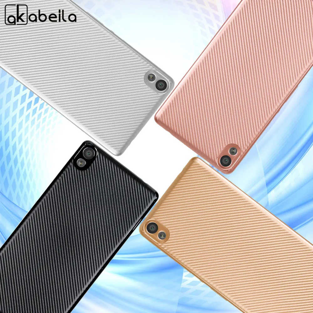 

AKABEILA Silicone Phone Cover Case For Sony Xperia XA Ultra Dual F3212 F3216 F3211 F3215 F3213 C6 Case Carbon Fiber TPU Cover