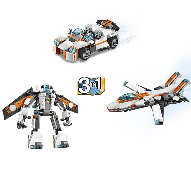237pcs decool technic creator future flyers buidling blocks 3 in 1 lego future flyers