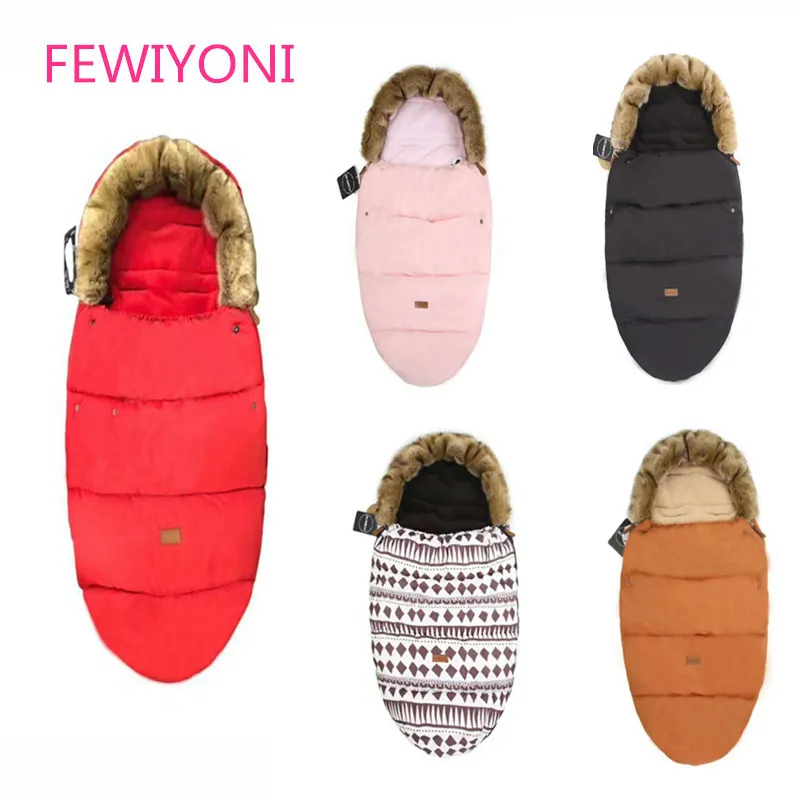 

FEWIYONI Baby stroller sleeping bag warm sleeping bag in winter, Plush sleeping bag in autumn and winter