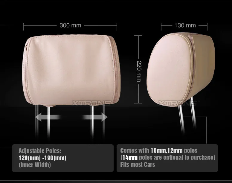 Top 2x9" Beige Color (Black & Grey Optional) Headrest Car DVD Car Headrest Monitor with DVD Buit-in Speaker 6 Top 2x9" Beige Color (Black & Grey Optional) Headrest Car DVD Car Headrest Monitor with DVD Buit-in Speaker 6