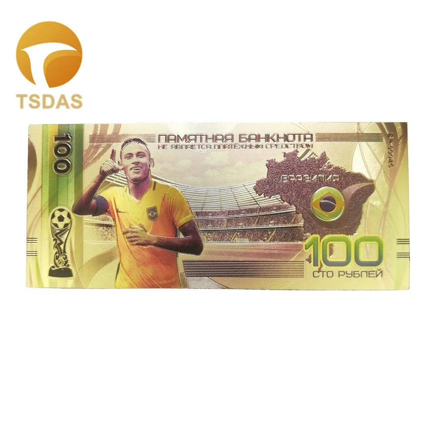 

Nice Russia Banknotes 100 Rubles Banknote in 24k Gold Plated For Collection and Gift