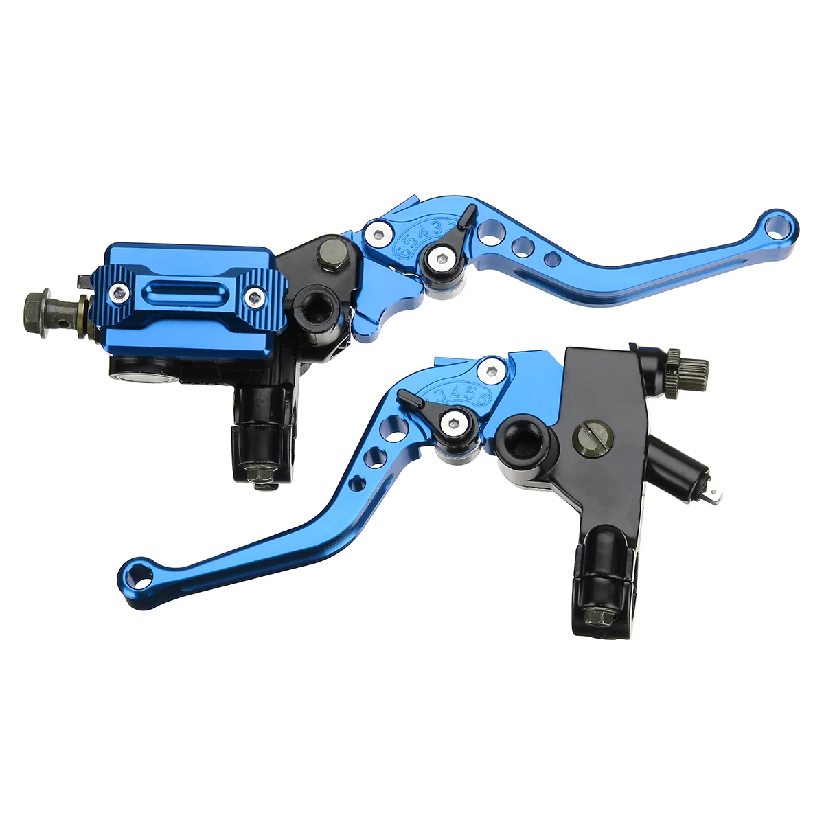 2pcs 7/8 CNC Universal Motorcycle Brake Clutch Master Cylinder Lever Cable Clutch Reservoir for Scooter Sport Street Dirt Bike