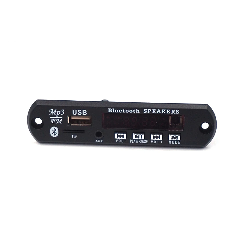 Беспроводной Bluetooth 12 в MP3 WMA декодер плата аудио модуль TF USB FM радио динамик с