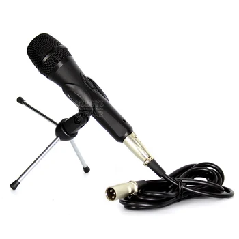 

Professional Handheld Dynamic Mic Wired Microphone System Microfone Stand XLR Male to XLR Female Cable For Karaoke Mixer Audio