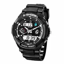 Бренд ALIKE повседневные часы мужские G стиль водонепроницаемые спортивные военные часы шок мужские Роскошные Аналоговые Цифровые кварцевые часы