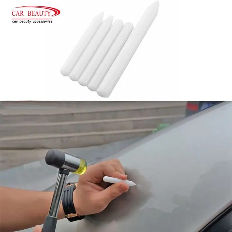

5Pcs/set Dent Removal Auto Repair Tool Car Dent Repair Kit White Nylon Pen Tap Down Pen Knock Down Tools Car Repair Tools