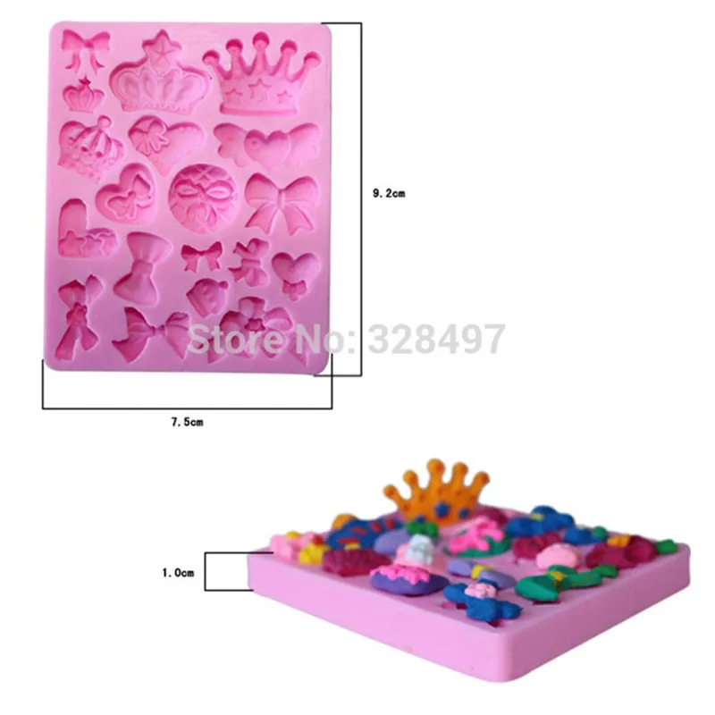 Многие формы короны силиконовые формы помадка декорирование тортов Сахар ремесло инструменты выпечки инструменты торт инструменты C119