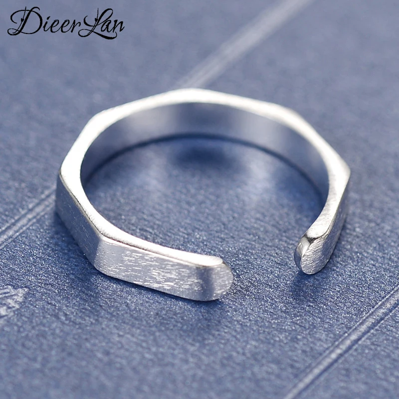 

New Arrivals 925 Sterling Silver Geometry Rings for Women Adjustable Size Ring Fashion sterling-silver-jewelry