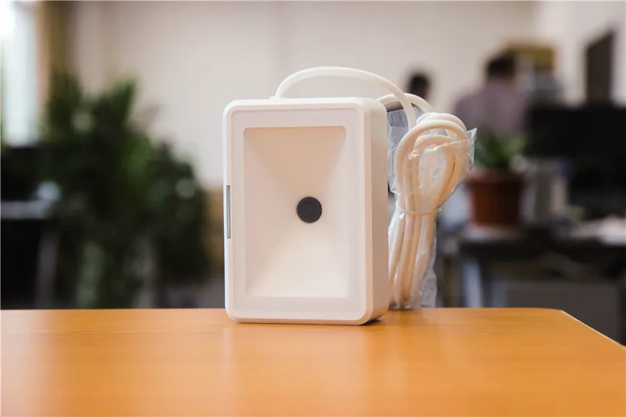 متعددة الاتجاهات 1d/2d qr code scanner usb قارئ الباركود ماسحة التذاكر سطح ثابت جبل على الشاشة 2d الباركود القارئ