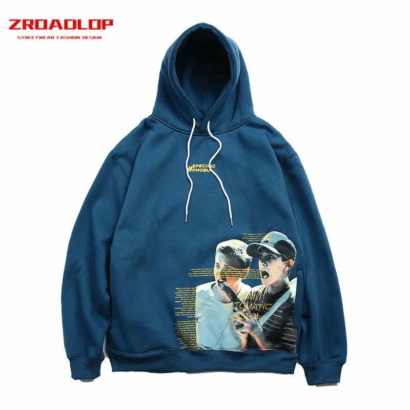 Mens Creative Funny Home Alone Printed Fleece Hoodies Streetwear 2019 Hip Hop Pullover Hooded Sweatshirts Male Fashion Hoodie