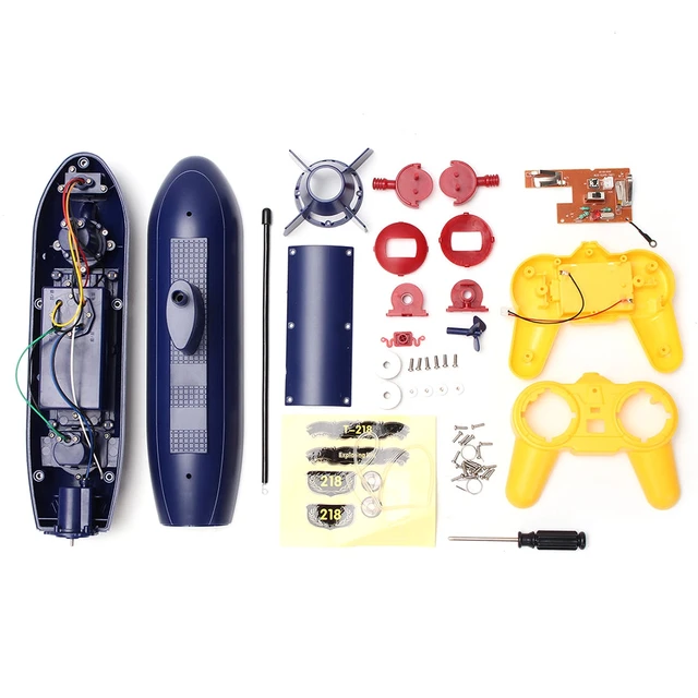Updated Version RC Submarine Education Puzzle 2.4GHz Wireless Remote Control Electric Submarines Model Gift Toy For Children Kid 3