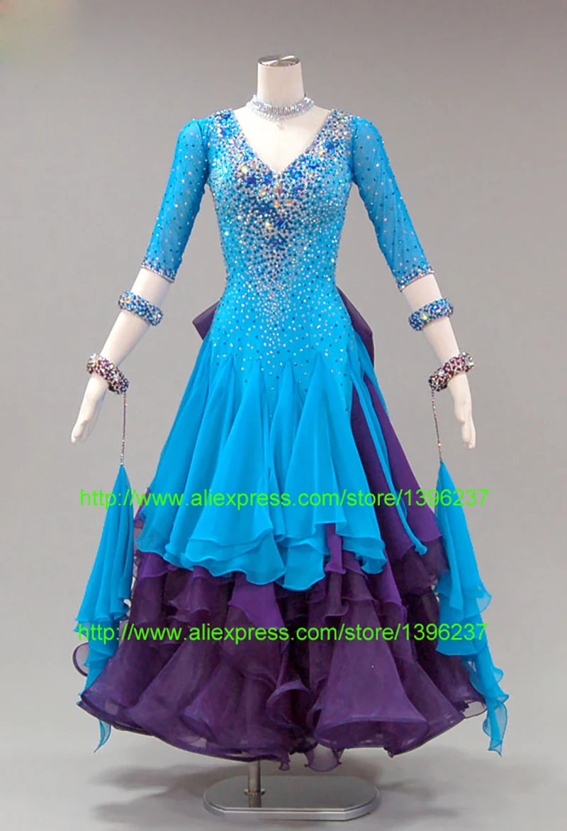 

ballroom dance competition costumes Good Quality Unique style Smooth Ballroom Dress waltz dresses salsa dance dress