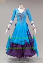 ballroom dance competition dresses high quality custom made size vestido flamenco Waltz Tango standard ballroom dress