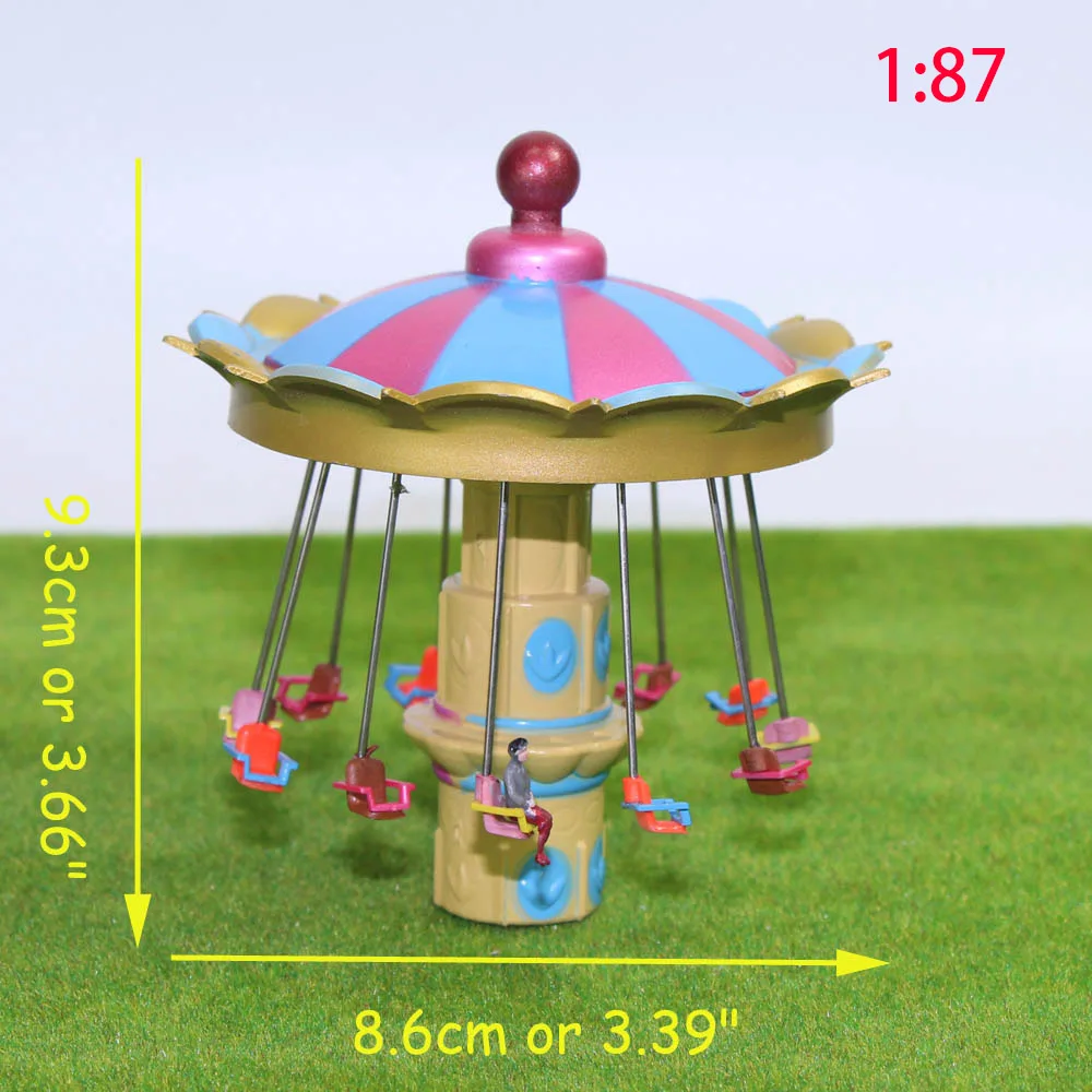 GY59 1 шт. модель железнодорожной железной дороги счастливое стадо игровая площадка игрушки 1: 75 OO 1: 87 HO Масштаб Модель Строительный комплект модель карусели - Цвет: 87