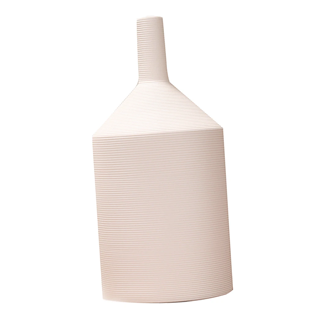 Thin Mouth Porcelain Vase Ceramic Flowervase Planter Flower Pot for Home Office Decor