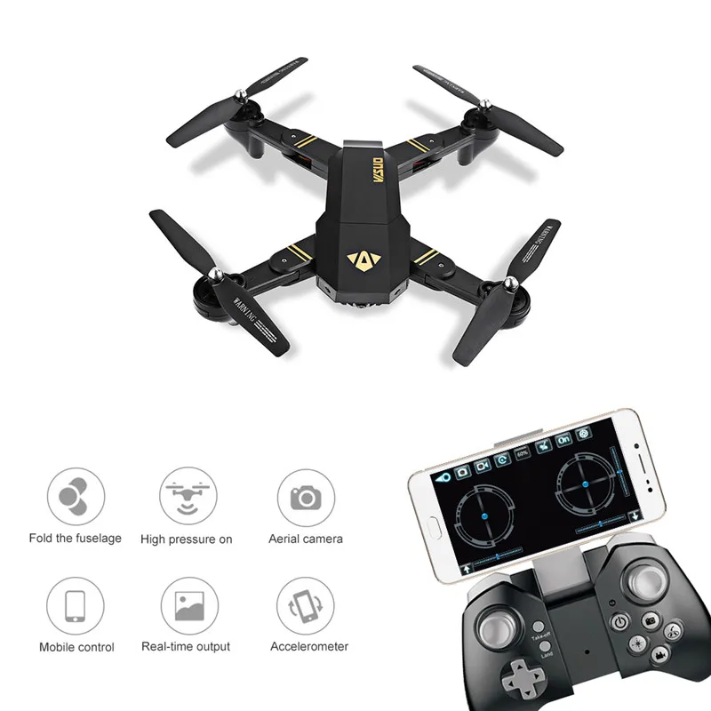  Foldable RC Drone Toy Quadcopter Park XS809W Smartphone RC Quadcopter with Settable Flight Trajecto
