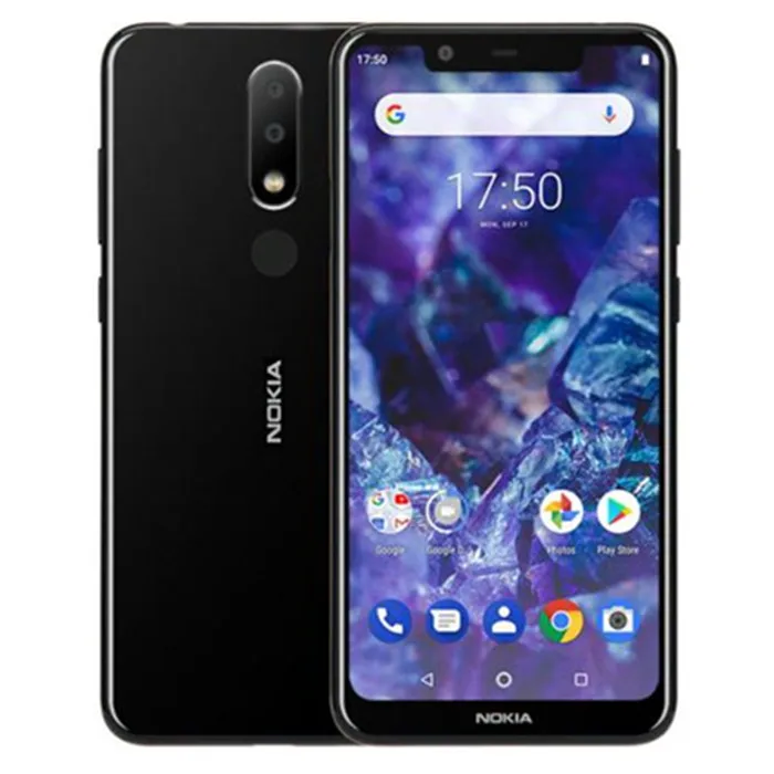 Разблокированный оригинальный Nokia X5 Celular отпечатков пальцев Dual SIM смартфон 5,8 "3 GB/4 GB Оперативная память 32 ГБ/64 ГБ Встроенная память 3060 mAh MTK6771